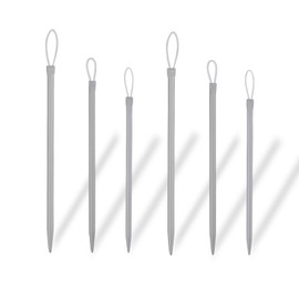 6pcs Wool Needles, Nylon Thread Rope Threader Large Eye Aluminium Finishing Tapestry Hand Weaving Sweater Tools Supplies Accessories for Sewing Knitting Crochet Yarn Embroidery