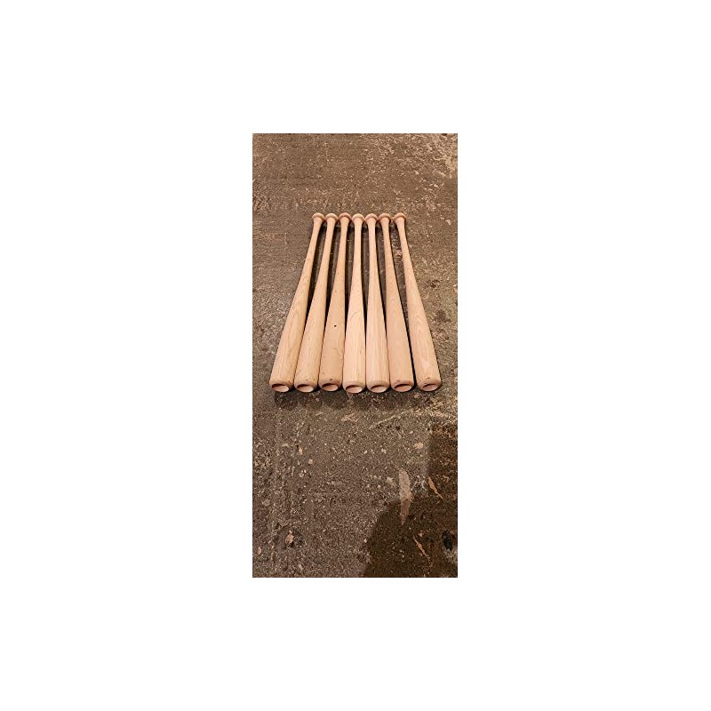 7 Pack 26" Wood Baseball Bats Blem
