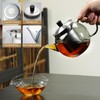 28OZ Glass Teapot with Infuser Stovetop Safe, 800ml Borosilicate Glass