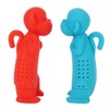 2Pcs Cute Cartoon Monkey Shape Silicone Tea Filter Infuser Strainer