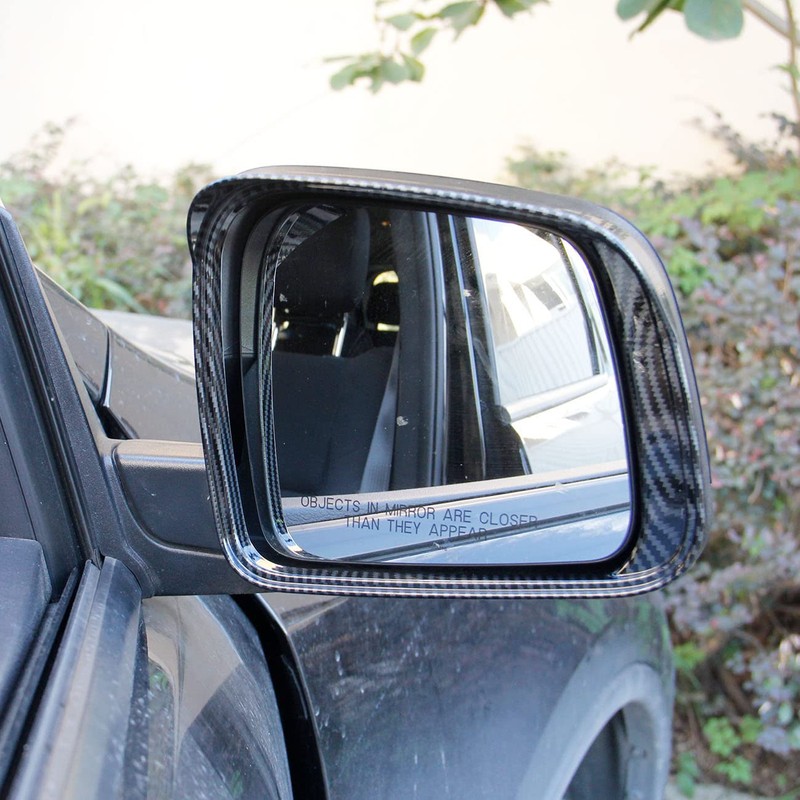Carbon Fiber Side Door Mirror Visor Molding Trim for Dodge