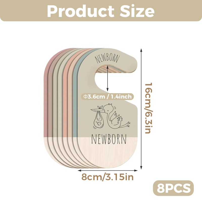 elook 8PCS Baby Wardrobe Dividers