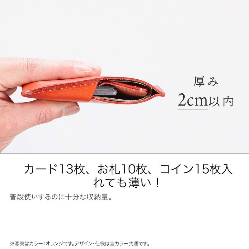 HUKURO JITAN Bifold Wallet, Mini Wallet, Right-Handed, Leather, Genuine Leather,