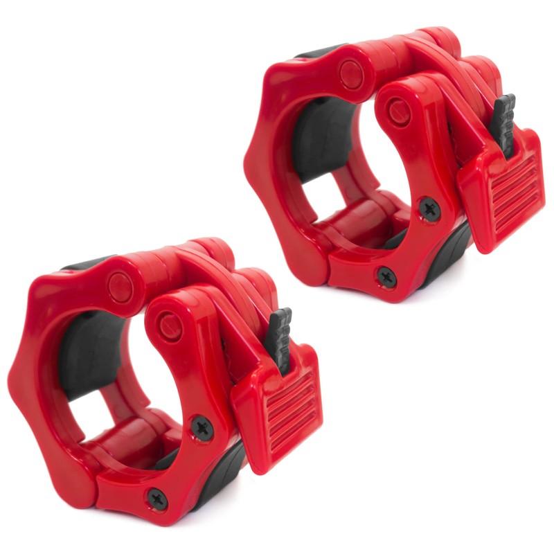 ProsourceFit Olympic Barbell Clamp Collars Quick Release Pair of 2-Inch