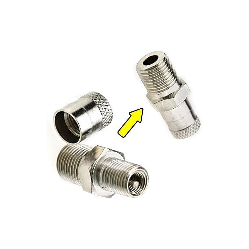 Auto-plaza 2 pcs 1/8 Inch BSPT Schrader Tank Valve 25mm