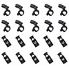 HOOSUN 20 Pack Garden Flag Clips And Stoppers,Tiger Clips Spring