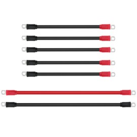 Gopayia Golf Cart Battery Cables for EZGO E-Z-Go TXT 1994-UP 36V and 48V 4 Gauge Pure Copper AC/DC Wiring Set 7pcs