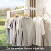 CHAHUANV Wall Mounted Clothes Drying Rack, Collapsible Laundry Drying Rack,