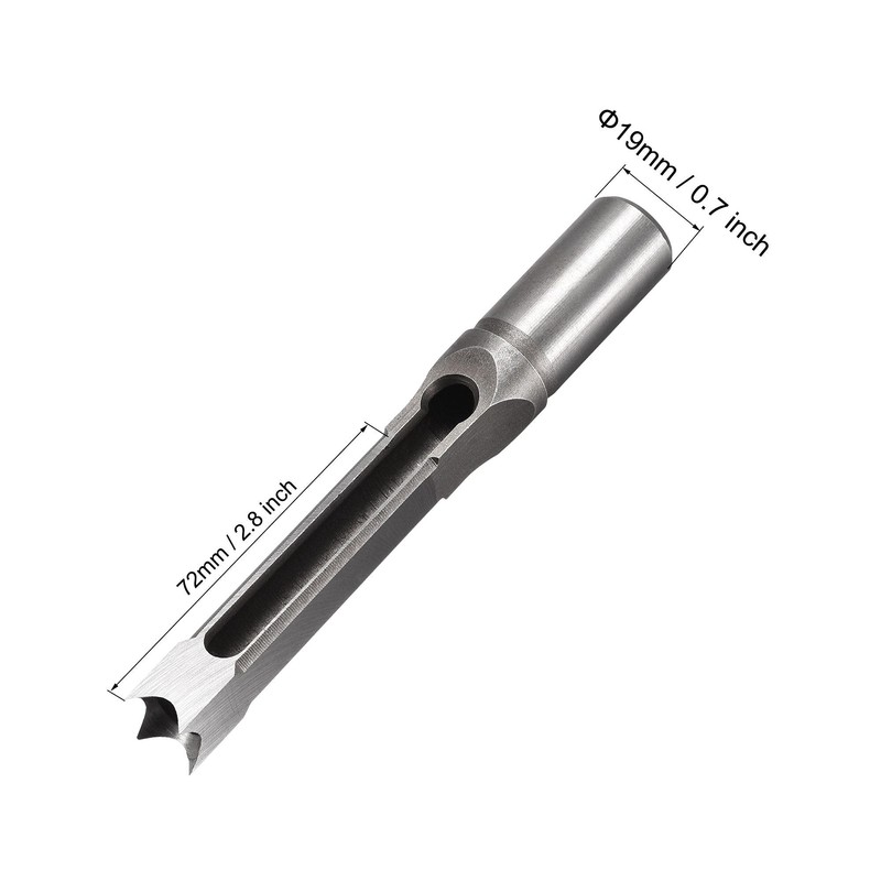 sourcing map Square Hole Drill Bits for Wood 12.5mm x