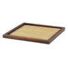 KEYUCA Yamanaka Lacquer Natural Wood Buckwheat Plate, Kaku (Bamboo /