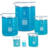 Karter Scientific, 3.3 Boro, Griffin Low Form, Glass Beaker Set