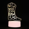 Fizz Creations Cowboy Boot Write On Neon Light. USB-Powered Write