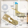 Toilet Flush Valve Replacement Parts, WC Inlet Valve Compatible with