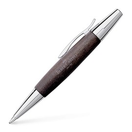 Faber Castell 148383 - E-Motion Twist Chrome/Wood Black Ballpoint Pen