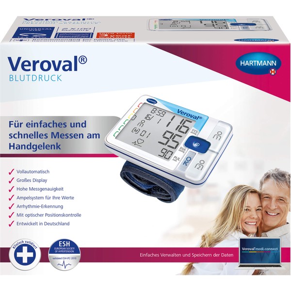 Nicht vorhanden Veroval Handgelenk-Blutdruckmessgerät, 1 St