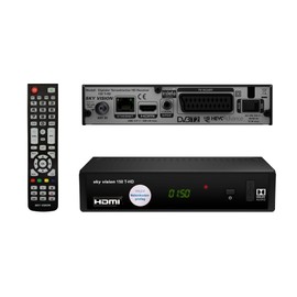 Sky Vision 150 T-HD Italiano DVB-T & DVB-T2 Receiver for Italy, Digital Receiver with Dolby Digital Plus Support, HD Receiver with Multilingual Menu Navigation and Installation Wizard