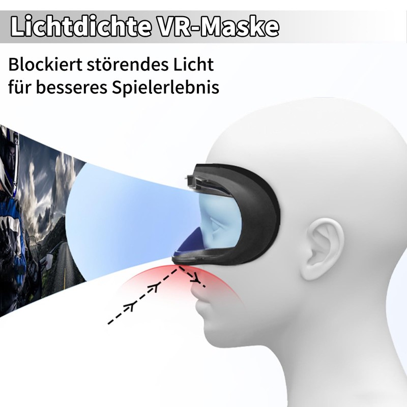 HAPPOW Comfort Face Cover for Oculus/Meta Quest 2, Breathable Air