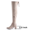 N.N.G Over the Knee Boots for Women Cream Size 10