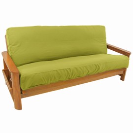 Blazing Needles Solid Twill 8 to 9-inch Full Futon Cover