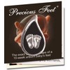Precious Feet, Silver Plated, Tear Drop Jewelry, Lapel Pin