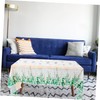 Kisangel Eucalyptus Leaf Table Cover Elegant Dining Table Decoration for