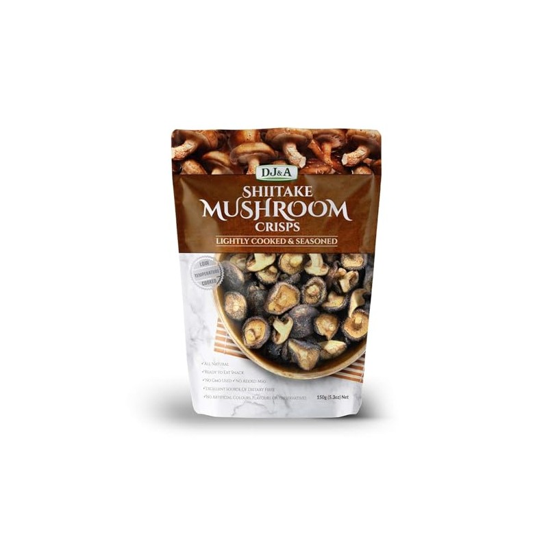 DJ&A SHIITAKE MUSHROOM CRISPS 5.29oz/ 150g (4)