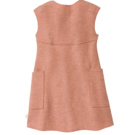 Disana Walk Dress, Made of Lightweight Wool Walk for the Year Round | 100% Organic Merino Wool GOTS, IVN Best | Baby Toddler Child Girl | Made in Germany, rosé
