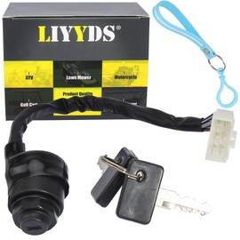 LIYYDS Ignition Key Switch Compatible with Kawasaki Mule 500 520 550 600 610 2010 2020 2030 2500 2510 2520 4000 Tans 4010 Trans SX 27005-0011 27005-1146 27005-1191