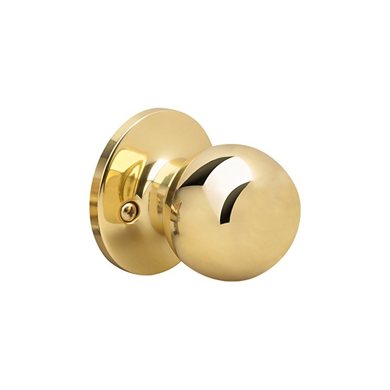 Yale YE Series Athens Dummy Knob in Polished Brass