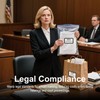 500 Pcs Legal Exhibit Stickers - 1.65 x 1 inches