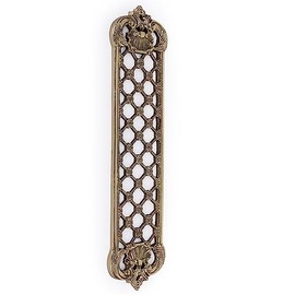 SKANDH Brass Jaali Push Plate for Door 12 X 2.75 X 0.23 Inch (Polished Brass))