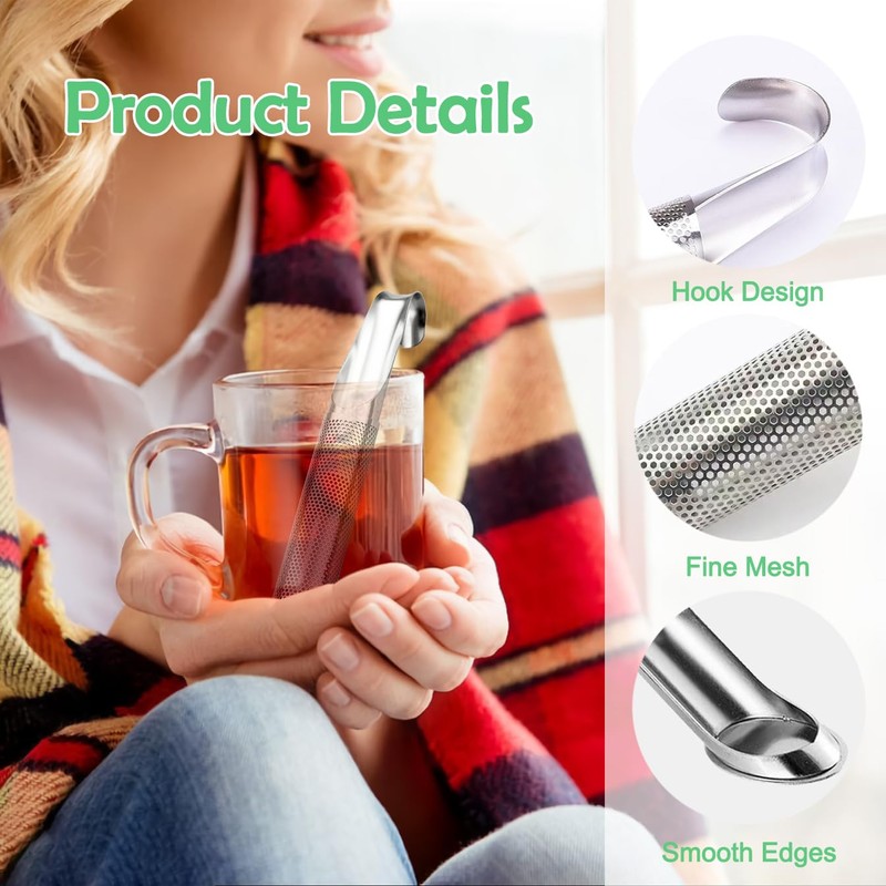2 Pack Tea Infusers, Extra Fine Mesh Tea Strainer for