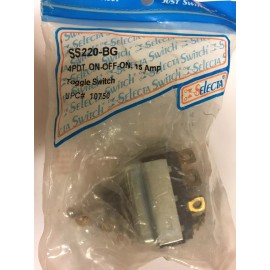 SS220-BG SELECTA 4PDT ON-OFF-ON 15A  TOGGLE SWITCH NOS