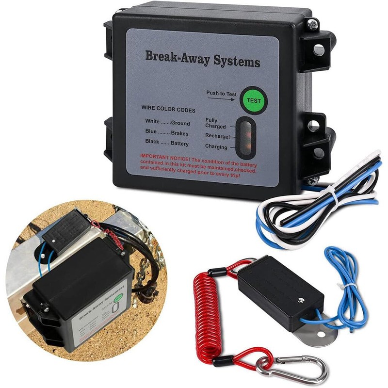 AIXXCUVQ Breakaway Kit For Car Trailer Brakes - Improved Stopping