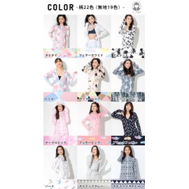 FELLOW Women's Rash Guard Hoodie, 41 Colors, Cool Touch, Hooded, Long Sleeve, UV Protection, UPF 50, flower