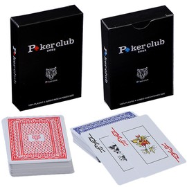 HAMILO Poker Playing Cards Plastic Jumbo Index Seniors 2 Color Set