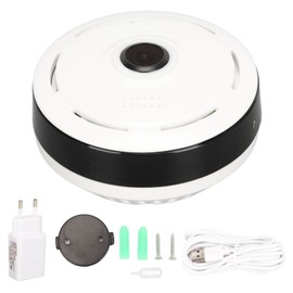 Fisheye 360 Degree Panoramic Webcam  Wifi Wireless Camera Night Vision Motion Detection Two Way Audio Camera
