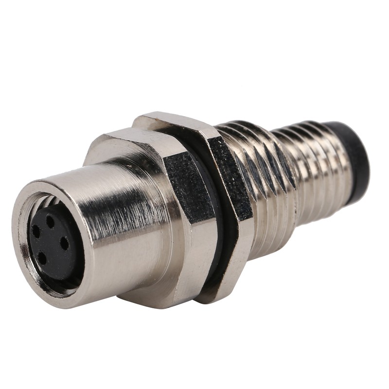 M8‑I4 Brass Industrial Connector Adapter M8 IP67 Waterproof Connector 4pin