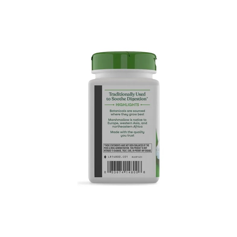Natures Way Marshmallow Root Raíz Malvavisco 100 Cápsulas Veganas Sabor