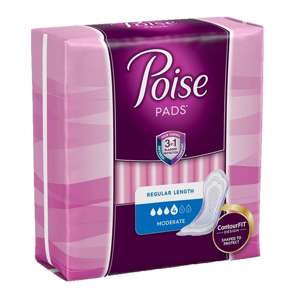 Poise, Pads Extra Plus, 16 Count
