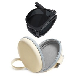 Beautigo Polarized Lenses, 100% UV Protection, UV 400, Folding Sunglasses, UV Protection, Small Face Effect, Ultra Lightweight, For Fishing, Driving, Climbing, Sports, Stylish, Black