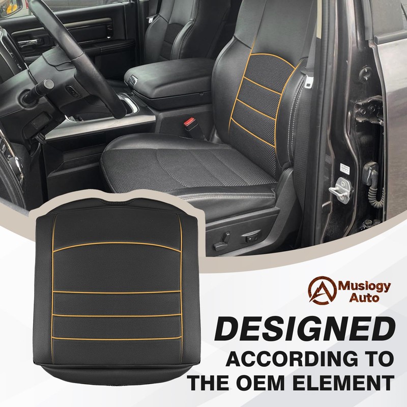 Muslogy Center Console Armrest Cover Compatible with Dodge Ram1500/2500/3500 2013-2018