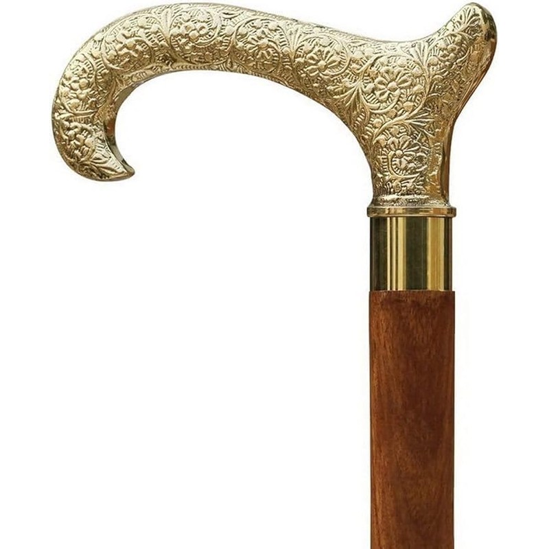 Affordable Derby Canes and Walking Sticks with Brass Handle Wooden