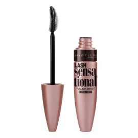 Máscara De Pestañas Lash Sensational Maybelline Color Very Black Waterproof