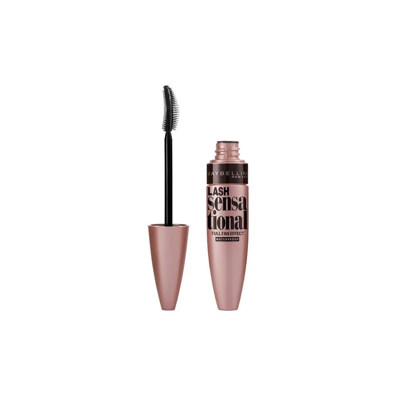 Máscara De Pestañas Lash Sensational Maybelline Color Very Black Waterproof