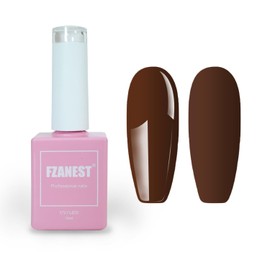 FZANEST Brown Gel Nail Polish,15ml Americano Brown Color Soak Off LED Gel Polish Nail Art Manicure Salon DIY Nail Design Decoration at Home #1093