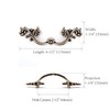 Jetland French Provincial Drawer Pulls - 6-Pack, Antique Brass, 2-1/2"
