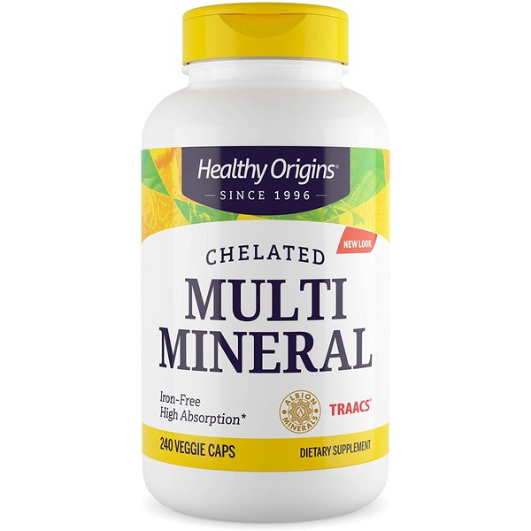 Healthy Origins Chelated Multi Mineral (featuring Albion Minerals), 240 Veggie Caps