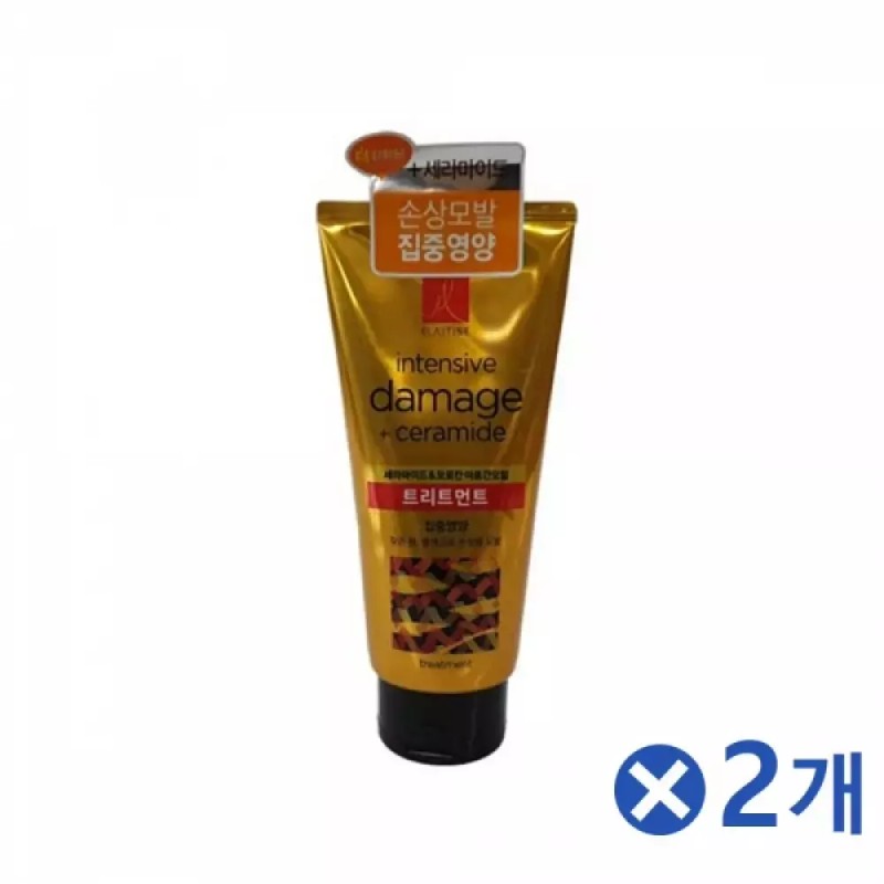Elastine 손상모발 엘라스틴 집중영양 트리트먼트x2개 영양공급 Damaged Hair Elastin Intensive