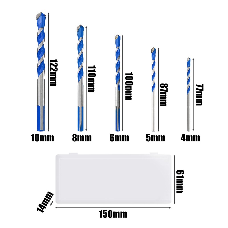 5 Piece Drill Bit Set Brick Wall Drill Bit Tool